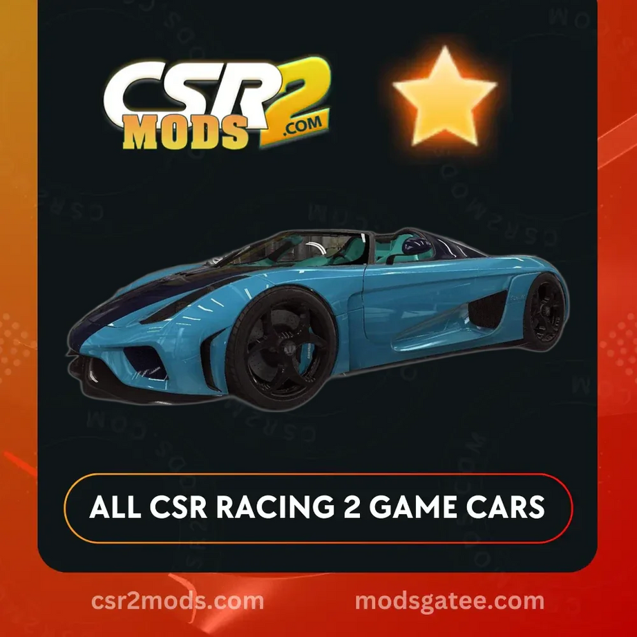 CSR2 Regera CSR Edition Gold Stars Car ⭐ CSR2 MODS STORE – 🟢 CSR2 MODS